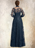 Gemma A-Line Square Neckline Floor-Length Chiffon Mother of the Bride Dress STG126P0014818