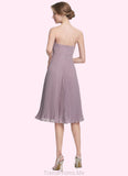 Courtney A-Line Sweetheart Knee-Length Chiffon Mother of the Bride Dress With Pleated STG126P0014823