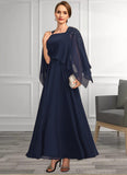 Reyna A-line Square Ankle-Length Chiffon Mother of the Bride Dress With Appliques Lace Sequins STG126P0021907