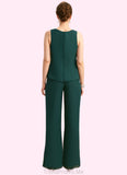 Sylvia Jumpsuit/Pantsuit Separates Scoop Floor-Length Chiffon Mother of the Bride Dress With Beading Sequins STG126P0021913