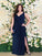 Katie A-Line/Princess Chiffon Ruched V-neck Sleeveless Floor-Length Plus Size Mother of the Bride Dresses STGP0020457