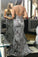 Spaghetti Mermaid Silver Prom Dresses, Backless Sequins Evening Dresses