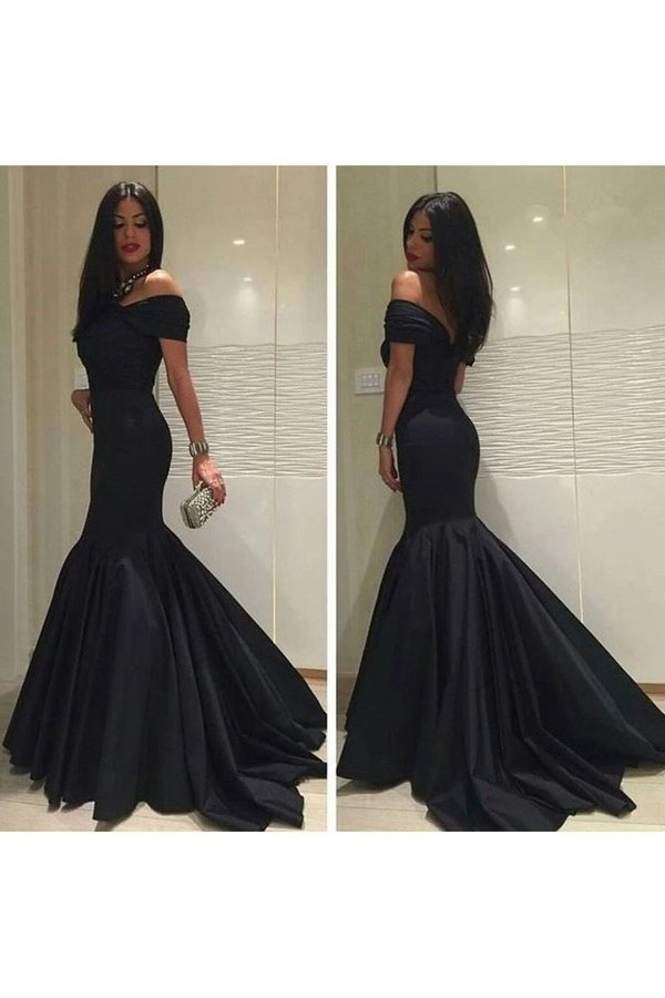 2022 Off The Shoulder Mermaid Evening Dresses With P5RKTNTS