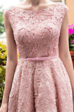 2022 New Arrival Bateau Lace With Beads And Sash A Line PY6KJQHY