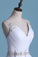 2022 Open Back V Neck Wedding Dresses Organza With Beads P9RDK8Q4