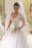 2024 A Line Scoop Wedding Dresses Tulle With Applique And Beads PDASRAJ4
