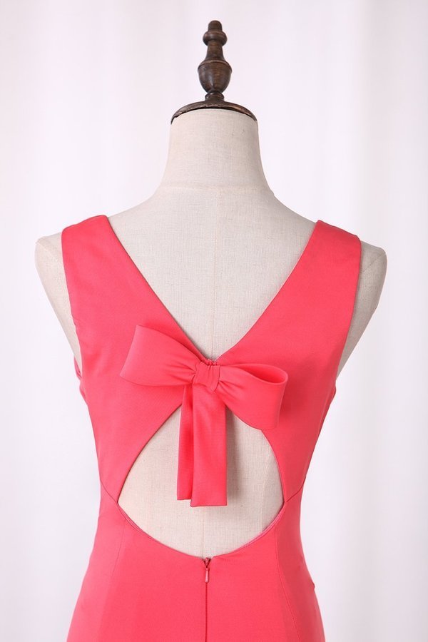 2022 Open Back Scoop Spandex With Bow Knot Mermaid PY8J6CKC