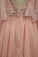 2024 Straps With Beads A Line Prom Dresses Tulle PTS7K3BK