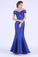 2022 Off The Shoulder Satin With Beads Prom Dresses Mermaid PS856DDC