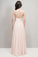 2022 Prom Dresses Beaded And Ruched Bodice Scoop A Line Chiffon Floor P97PACX2