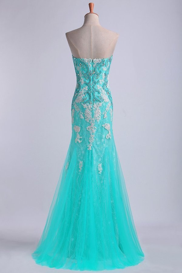 2022 Prom Dresses Strapless Column With Beading PNYAMHRP