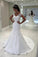2022 Mermaid Tulle Off The Shoulder Wedding Dresses With Applique PFQBC3T5