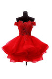 2022 Off The Shoulder Homecoming Dresses A Line Organza With PL9KM4YH