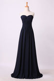 2024 Enchanted Sweetheart Prom Dresses A Line Floor Length P69KPHPT