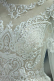2024 Gorgeous Wedding Dresses Scoop Tulle With Beadings Zipper Back P83BBHBS