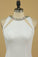 2022 New Arrival Scoop Open Back Prom Dresses With Beads And Slit Spandex PPE1G31K