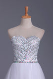 2024 Sweetheart Prom Dress Beaded Bodice A P11AQTRF