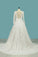 2022 Prom Dresses A-Line Long Sleeves Soft Lace Bateau PYLNS49P