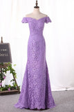2024 New Arrival Off The Shoulder Lace Mother Of The Bride Dresses P3STRFBY