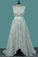 2022 Asymmetrical Lace Scoop A Line Prom Dresses PH3PLCMP