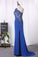 2022 Prom Dresses One Shoulder Mermaid With Applique And PLMPBTKF
