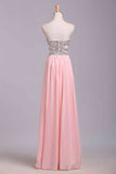 2022 Prom Dresses A-Line Sweetheart Chiffon Floor Length With PKPLH3JJ