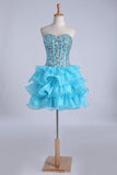 2024 Homecoming Dresses Ball Gown Sweetheart Short/Mini With PSEKTL31