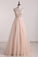 2022 New Arrival Scoop Beaded Bodice Prom Dresses Tulle P8CXJYQG