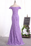 2024 New Arrival Mother Of The Bride Dresses Off The Shoulder Lace PECNJSCB