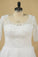 2022 Mid-Length Sleeves Scoop Wedding Dresses A Line With P1PR6F9Q