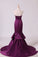 2022 Notched Neckline Prom Dresses Satin Mermaid/Trumpet P12JX9RY