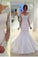 2022 Mermaid/Trumpet Bateau Tulle Wedding Dresses With Applique P18Z8TML