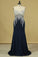 2022 New Arrival Prom Dresses Gorgeous Mermaid Beading Illusion Floor-Length Satin Plus PFXGR2QY
