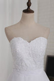 2024 A Line Sweetheart Wedding Dresses Organza PMT2MD6Z