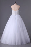 2024 Sweetheart Ball Gown Wedding Dresses Tulle Floor Length P1G2YZNL