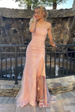 Strapless Long Mermaid Prom Dress with Slit