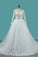 2022 New Arrival V Neck Long Sleeves Tulle Wedding Dresses A Line P9YRB9SL