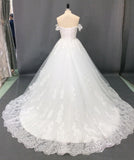 Ball Gown Off the Shoulder Sweetheart Wedding Dresses with Lace up, Wedding Gowns STG15561