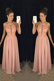 2024 Scoop Chiffon Prom Dresses A Line With PPHDHB3K