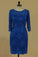 2022 Mother Of The Bride Dresses 3/4 Length Sleeves Scoop With Sash Sheath P13ZZ615