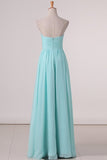 2024 A Line Sweetheart A Line Bridesmaid Dresses With Ruffles PZ2R98ZX