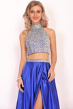 2022 Prom Dresses A Line Two Pieces With P63DDYS1
