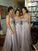 Coral Chiffon Corset Long Bridesmaids Dress Formal Prom Dress