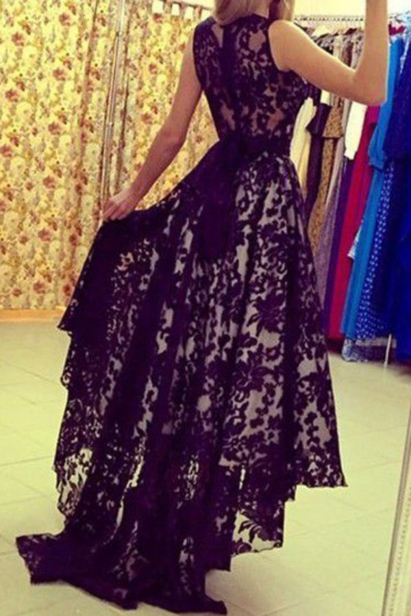 2022 New Arrival Prom Dresses A Line Scoop Lace With PSRLFF3E