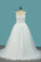 2024 Sweetheart Organza A Line Wedding Dresses With Applique And P55T9DY1