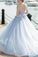 2022 New Arrival Floral Wedding Dresses Ball Gown Tulle With Appliques Off P952C14G