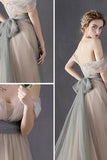 2024 Fairy Prom Dresses A-Line Floor-Length Bowknot Sexy Prom PA6AMRHJ
