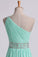 2022 Prom Dresses One Shoulder A-Line Chiffon With Beading&Sequins Floor PH9RME9C