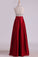 2022 Open Back Halter Prom Dresses Satin With Beading Floor-Length A PBHYJY5T