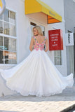 2022 Prom Dresses Scoop Chiffon With Applique And PA624EKF